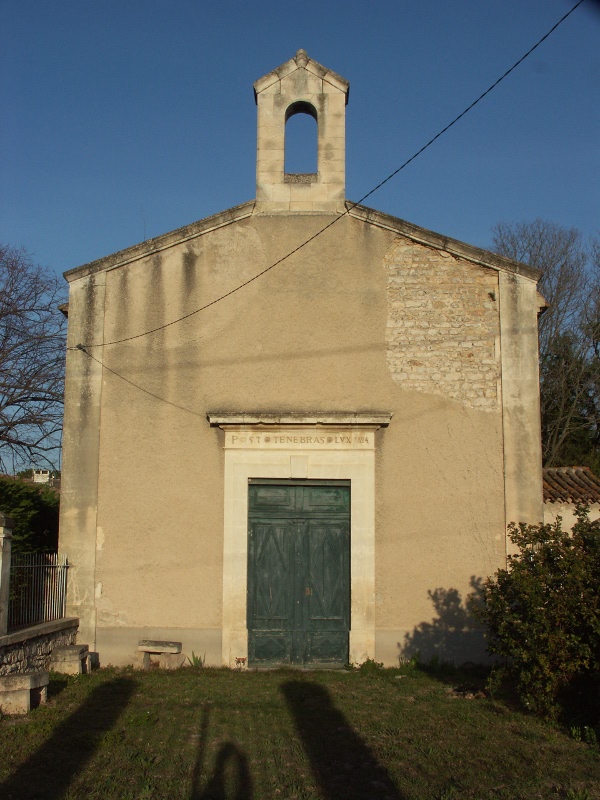 Façade du temple de Mouriès